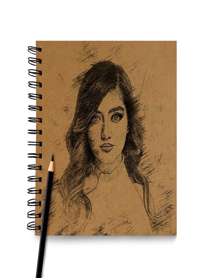 PaperO Millboard Sketchbook - 6 Inch | 300 GSM Premium Sheets | 15 Pages | Metal Wire-O Bound | Ideal for Sketching, Drawing & Mixed Media Art | Design 2 - Image 4